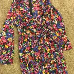 Gorgeous Vintage Argenti floral wrap dress